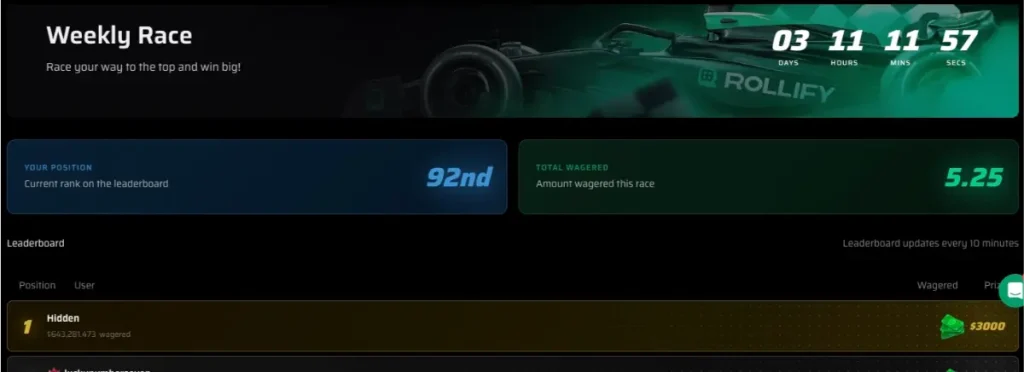 rollify weekly races