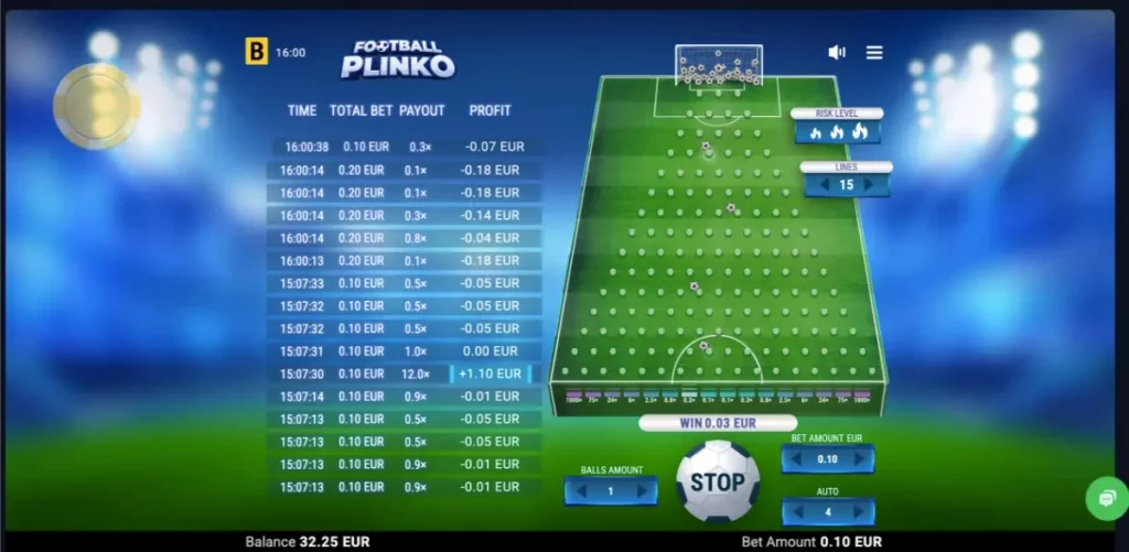 Football Plinko Auto Mode