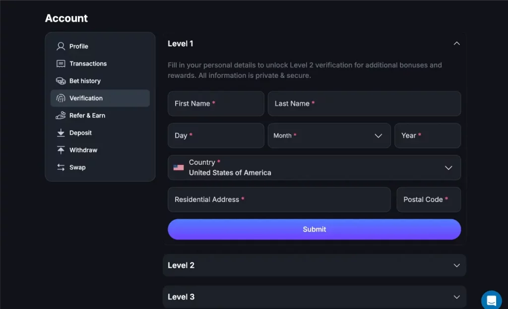 jackpotter KYC