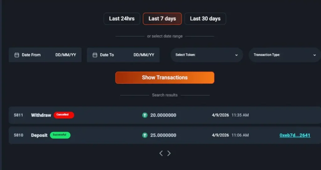 Bombastic deposits and withdrawals