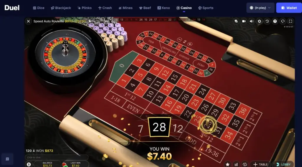 duel.com live casino