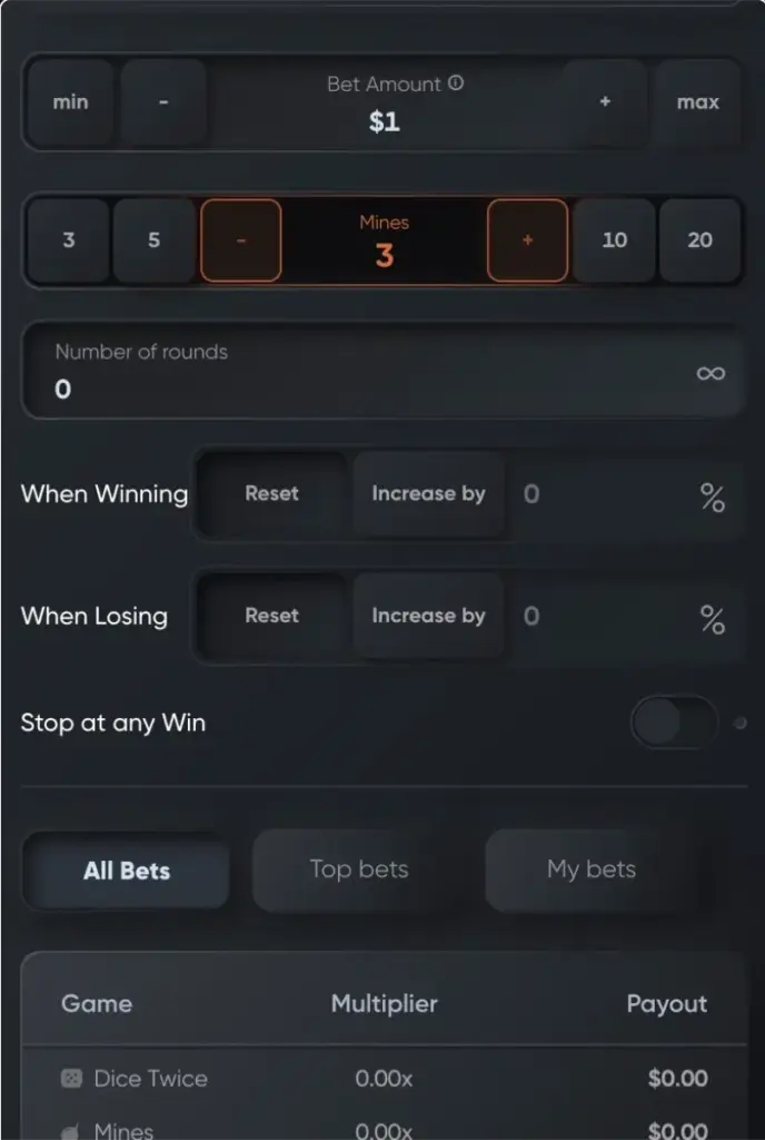 Turbo Games Mines Mobile Preview 2