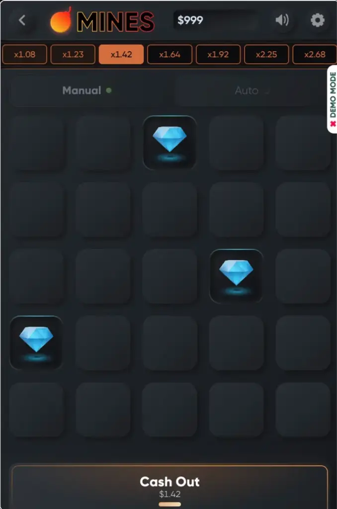 Turbo Games Mines Mobile Preview