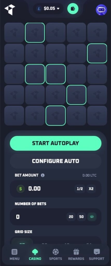 thrill mines on mobile