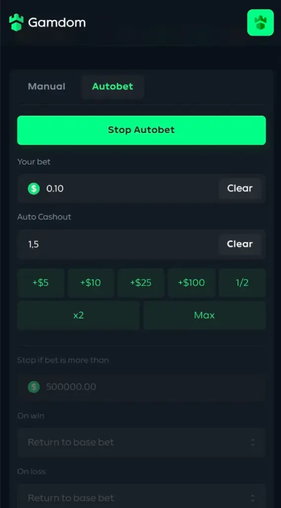 Crash by Gamdom Originals mobile preview
