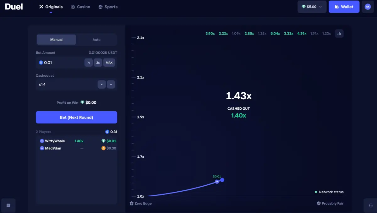 Duel Crash Desktop Manual Mode