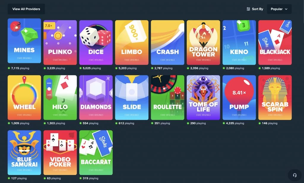 Stake Original Games