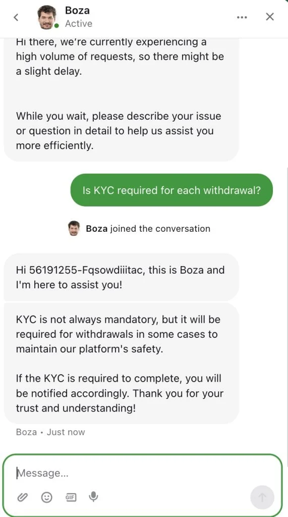 BC.Game live chat