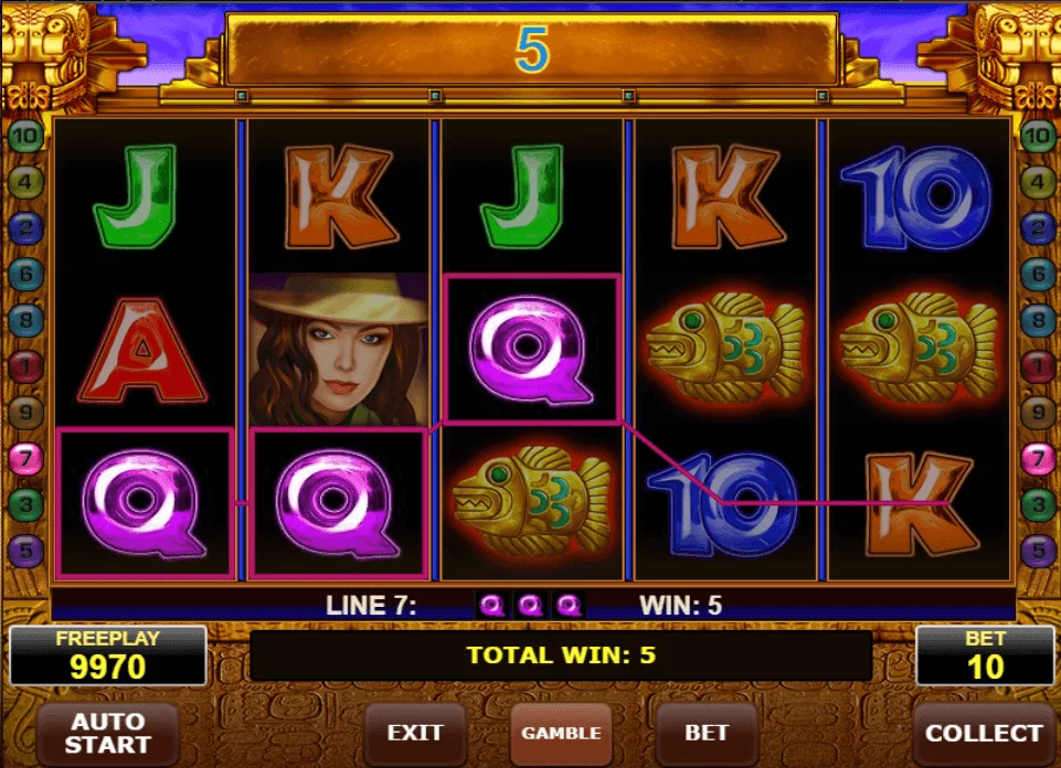 book of aztec slot machine