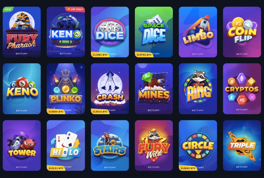 BetFury Original Games
