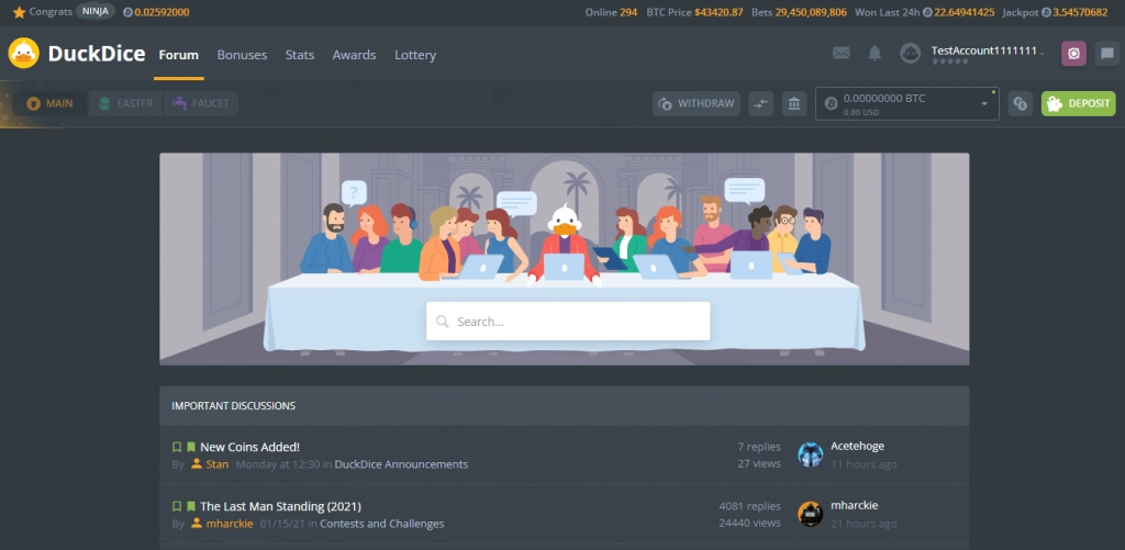 DuckDice Forum