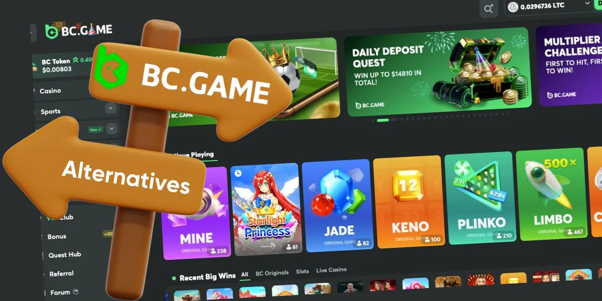 BC.Game alternatives: Top 5 sites like BC.Game in 2025