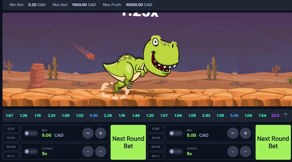 MyStake Dino Game