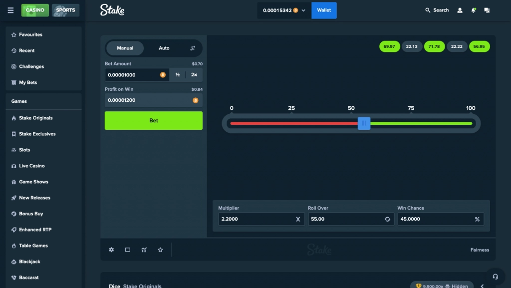 stake dice provably fair