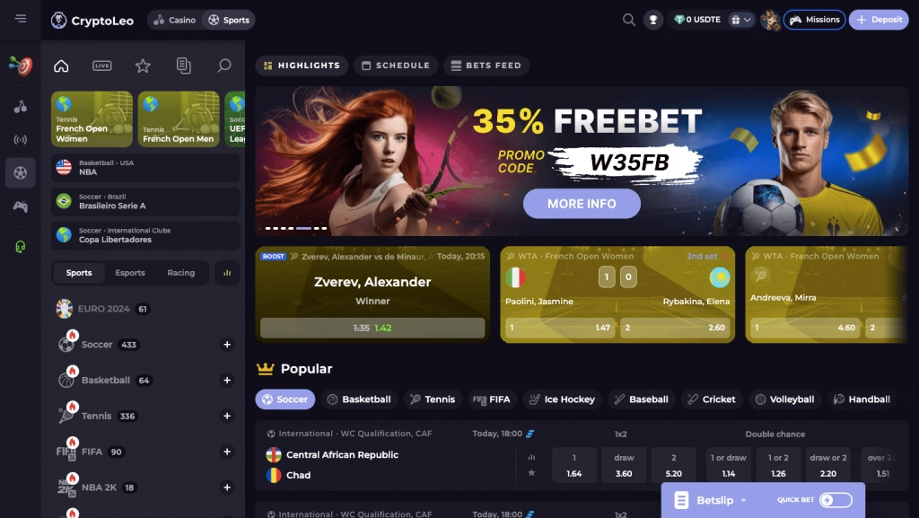 cryptoleo sportsbook