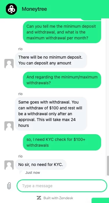 moneytree games live chat