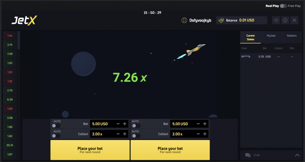 jetx crash game on desktop