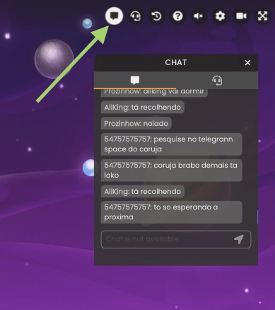 spaceman slot players chat