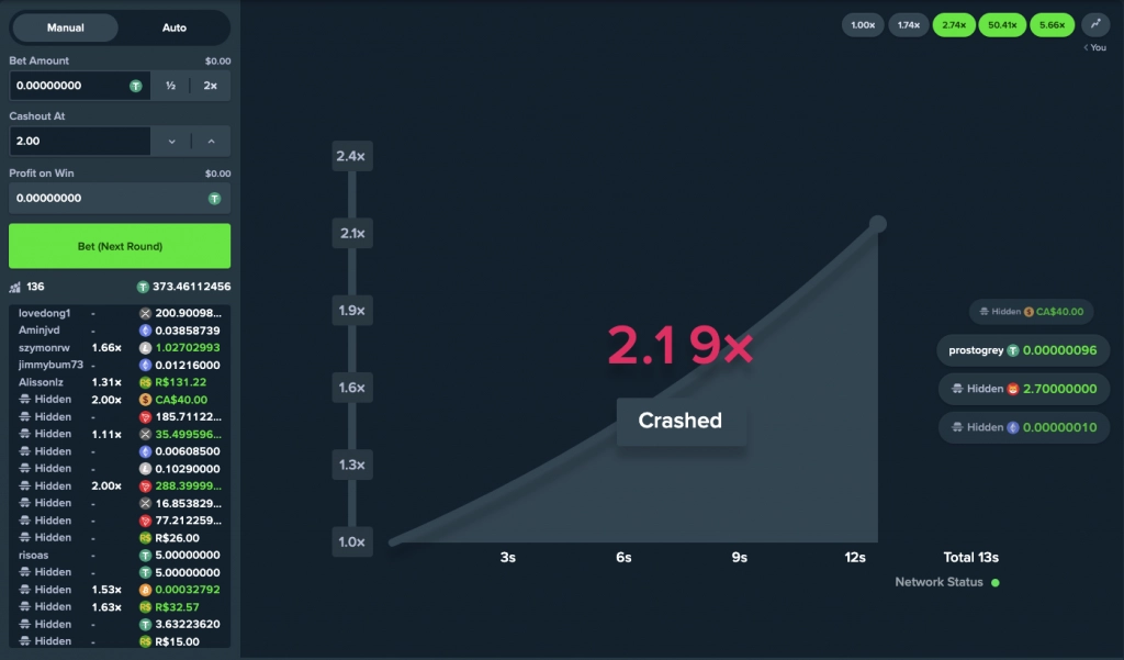 stake crash on desktop