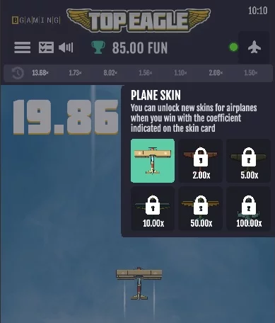 plane skins top eagle
