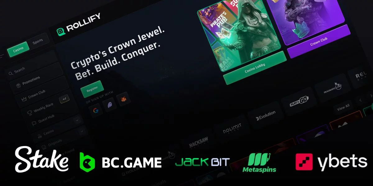 Top 5 crypto casinos like Rollify in 2025